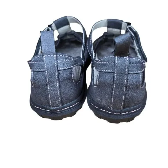 NWOT JBU Womens Juliet SlipOn Casual Memory Foam Gray Shoes Sandals Strappy Sz 8 - Picture 5 of 9